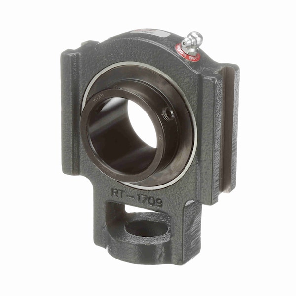 Browning Mounted Cast Iron Wide Slot Take Up Ball Bearing - 52100 Steel, Black Oxided Inner - Setscrew Lock VTWS-231 - main